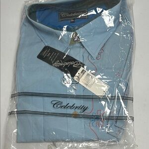 Light Blue Casual Button Down Shirt